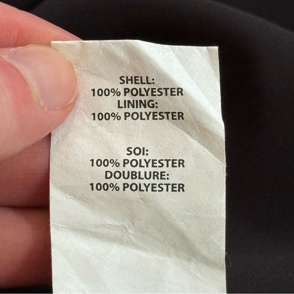 RAMY BROOK Aubree Studded 3/4 Sleeve Tunic Dress drop elastic waist black SZ M - Picture 9 of 9